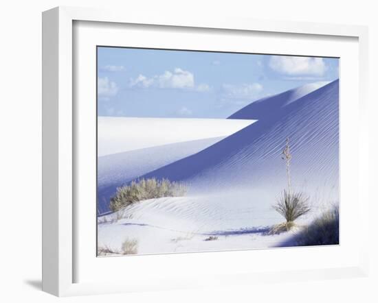 Sand Dunes, White Sands Desert, New Mexico, USA-Adam Woolfitt-Framed Photographic Print