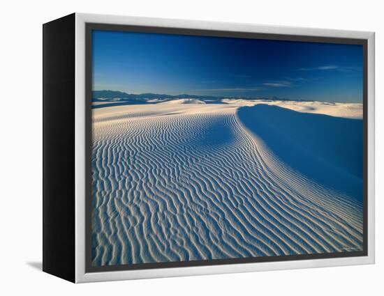 Sand Dunes, White Sands National Park, New Mexico, USA-Steve Vidler-Framed Premier Image Canvas