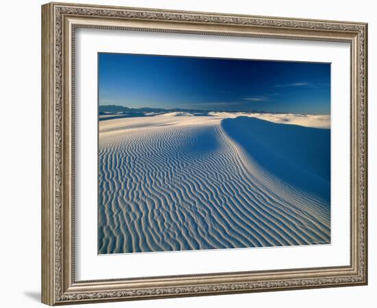 Sand Dunes, White Sands National Park, New Mexico, USA-Steve Vidler-Framed Photographic Print