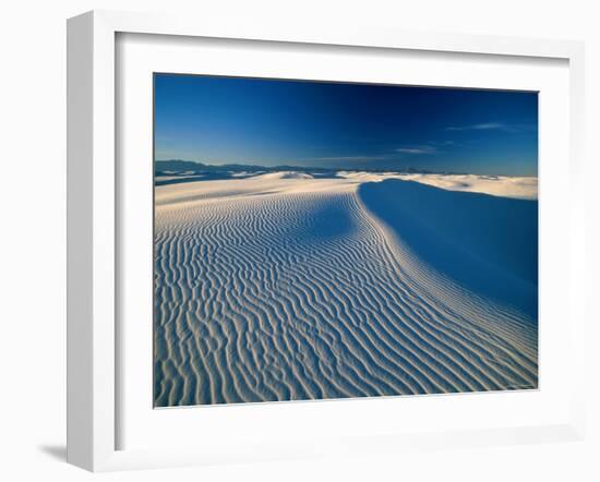 Sand Dunes, White Sands National Park, New Mexico, USA-Steve Vidler-Framed Photographic Print