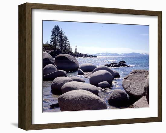 Sand Harbor Beach, Lake Tahoe, Nevada ‘88-Monte Nagler-Framed Photographic Print