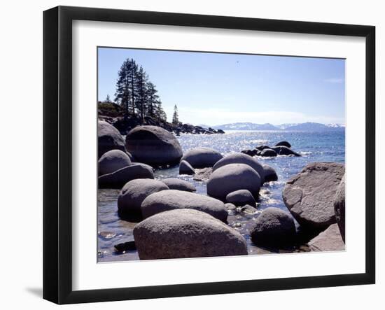 Sand Harbor Beach, Lake Tahoe, Nevada ‘88-Monte Nagler-Framed Photographic Print