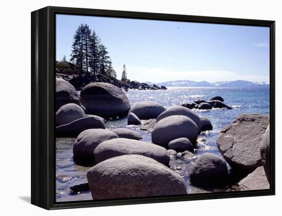 Sand Harbor Beach, Lake Tahoe, Nevada ‘88-Monte Nagler-Framed Premier Image Canvas