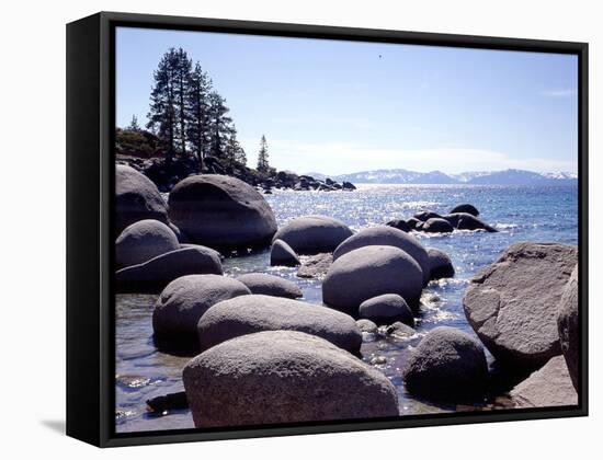 Sand Harbor Beach, Lake Tahoe, Nevada ‘88-Monte Nagler-Framed Premier Image Canvas