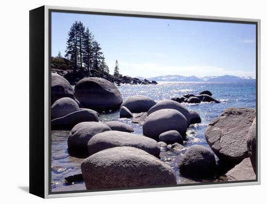 Sand Harbor Beach, Lake Tahoe, Nevada ‘88-Monte Nagler-Framed Premier Image Canvas