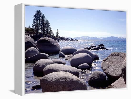 Sand Harbor Beach, Lake Tahoe, Nevada ‘88-Monte Nagler-Framed Premier Image Canvas