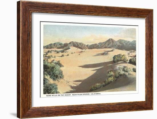 Sand Hills, Palm Springs-null-Framed Premium Giclee Print