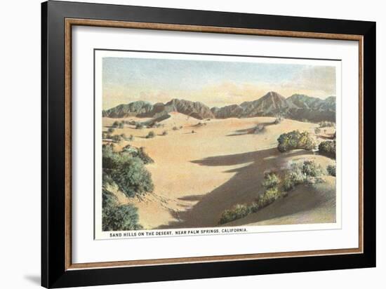 Sand Hills, Palm Springs-null-Framed Art Print