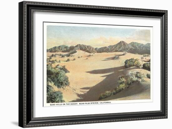 Sand Hills, Palm Springs-null-Framed Art Print