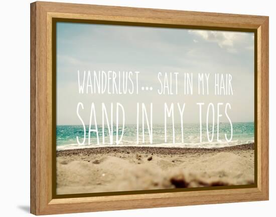 Sand in My Toes-Sarah Gardner-Framed Stretched Canvas