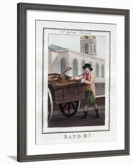 Sand O, St Giles's Church, London, 1805-null-Framed Giclee Print