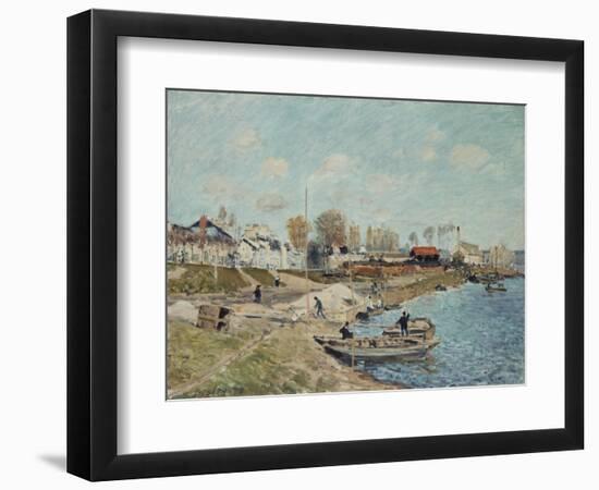 Sand on the Quay, 1875-Alfred Sisley-Framed Giclee Print