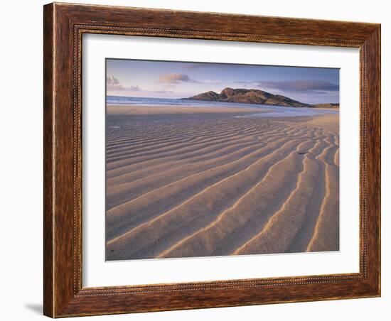 Sand Patterns on the Beach Coll Inner Hebrides, Scotland, UK-Niall Benvie-Framed Photographic Print