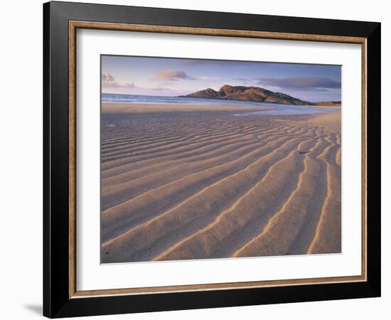 Sand Patterns on the Beach Coll Inner Hebrides, Scotland, UK-Niall Benvie-Framed Photographic Print