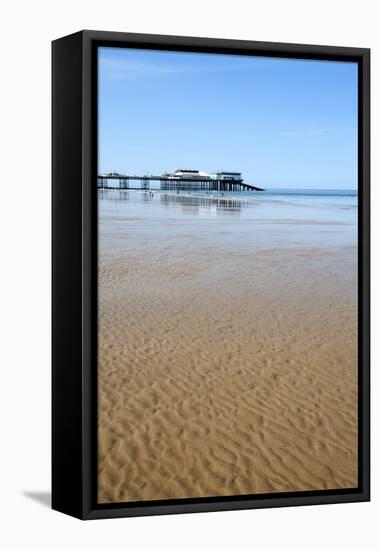 Sand Ripples at Cromer Pier, Cromer, Norfolk, England, United Kingdom, Europe-Mark Sunderland-Framed Premier Image Canvas