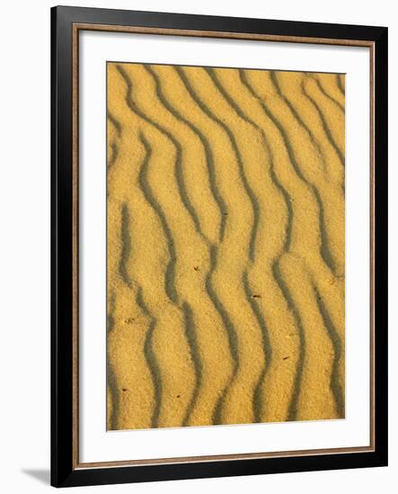 Sand Ripples, Queensland, Australia-David Wall-Framed Photographic Print