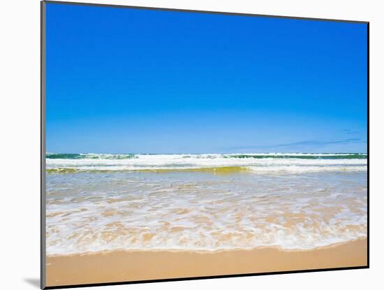 Sand Sea and Sky of Seventy Five Mile Beach, Fraser Island, UNESCO World Heritage Site, Australia-Matthew Williams-Ellis-Mounted Photographic Print