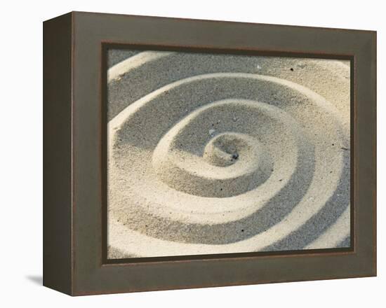 Sand Spirals-Amanda Hall-Framed Premier Image Canvas