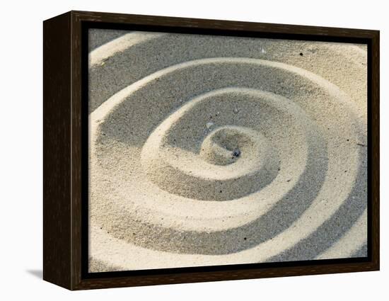 Sand Spirals-Amanda Hall-Framed Premier Image Canvas