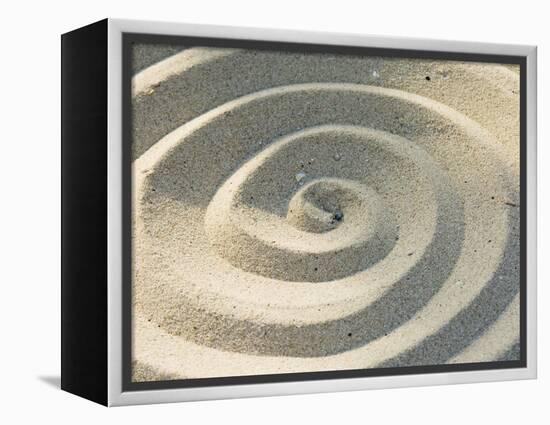 Sand Spirals-Amanda Hall-Framed Premier Image Canvas