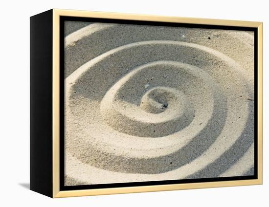 Sand Spirals-Amanda Hall-Framed Premier Image Canvas