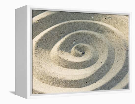 Sand Spirals-Amanda Hall-Framed Premier Image Canvas