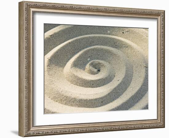 Sand Spirals-Amanda Hall-Framed Photographic Print