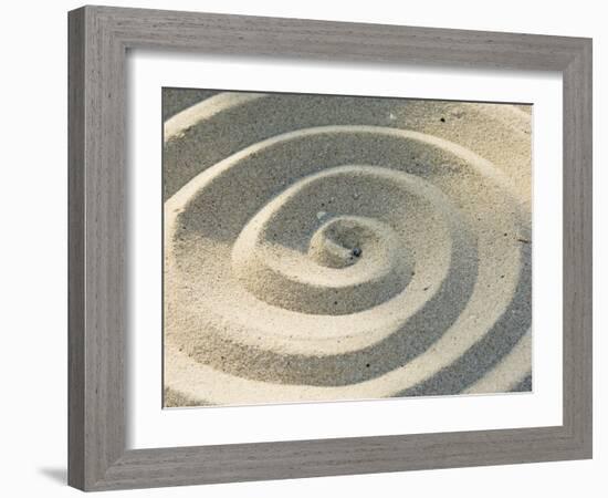 Sand Spirals-Amanda Hall-Framed Photographic Print