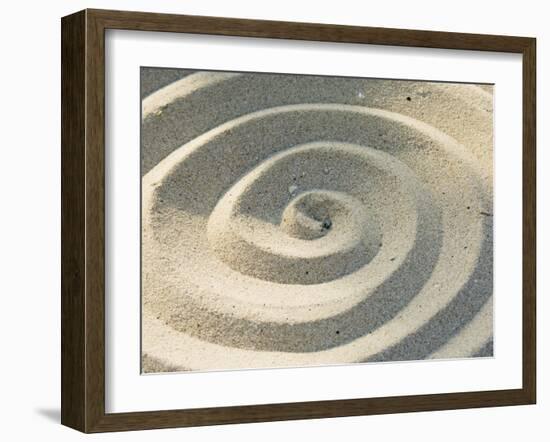 Sand Spirals-Amanda Hall-Framed Photographic Print