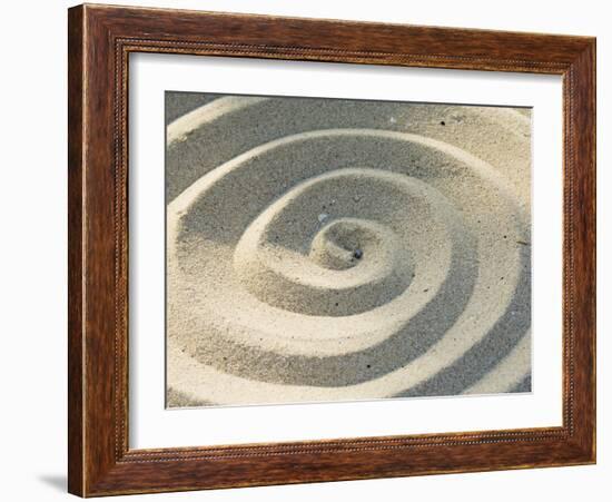 Sand Spirals-Amanda Hall-Framed Photographic Print