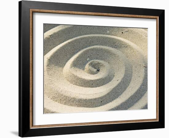 Sand Spirals-Amanda Hall-Framed Photographic Print