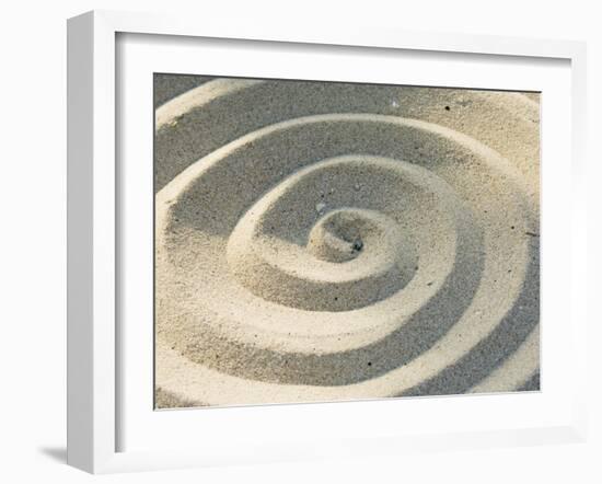 Sand Spirals-Amanda Hall-Framed Photographic Print