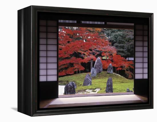 Sand Stone Garden, Komyo-In, Kyoto, Japan-Rex Butcher-Framed Premier Image Canvas