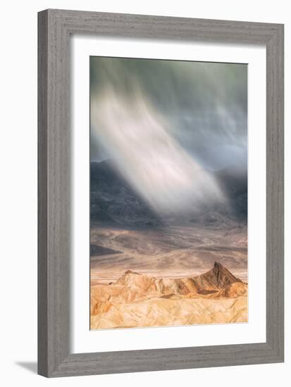 Sand Storm Design at Zabriskie Point Death Valley-Vincent James-Framed Photographic Print