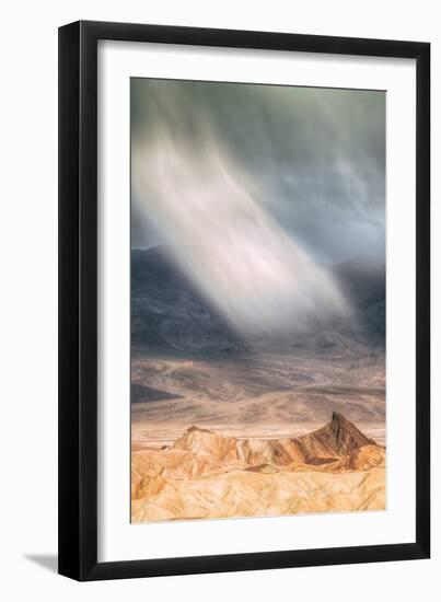 Sand Storm Design at Zabriskie Point Death Valley-Vincent James-Framed Photographic Print