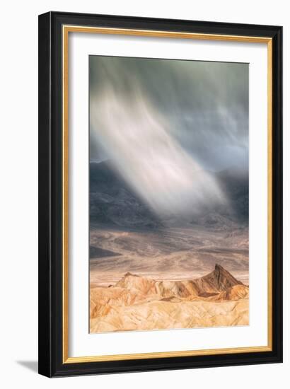 Sand Storm Design at Zabriskie Point Death Valley-Vincent James-Framed Photographic Print