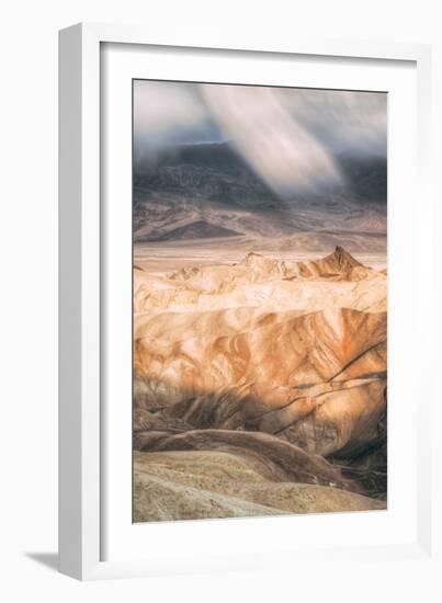 Sand Storm Landscape at Zabriskie Point Death Valley-Vincent James-Framed Photographic Print