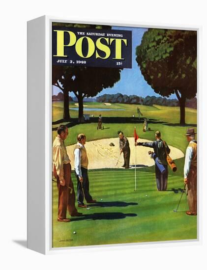 "Sand Trap," Saturday Evening Post Cover, July 3, 1948-John Falter-Framed Premier Image Canvas