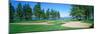 Sand Traps in a Golf Course, Edgewood Tahoe Golf Course, Stateline, Douglas County, Nevada, USA-null-Mounted Photographic Print