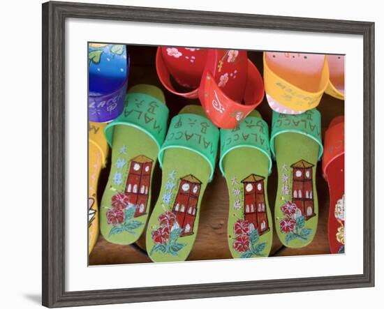 Sandals for Sale in Chinatown, Melaka, Malaysia-Peter Adams-Framed Photographic Print