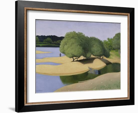 Sandbanks on the Loire (Des Sables Au Bord De La Loire), 1923 (Oil on Canvas)-Felix Edouard Vallotton-Framed Giclee Print