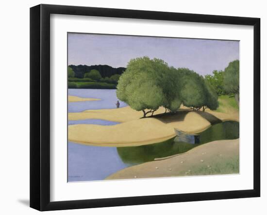 Sandbanks on the Loire (Des Sables Au Bord De La Loire), 1923 (Oil on Canvas)-Felix Edouard Vallotton-Framed Giclee Print