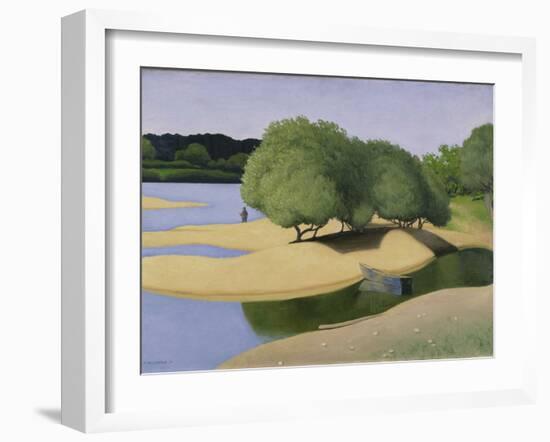 Sandbanks on the Loire (Des Sables Au Bord De La Loire), 1923 (Oil on Canvas)-Felix Edouard Vallotton-Framed Giclee Print