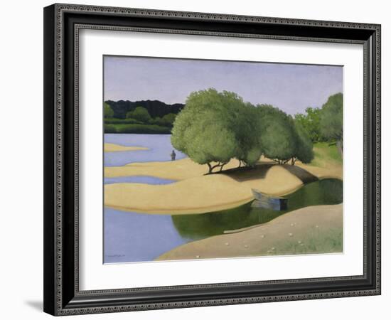 Sandbanks on the Loire (Des Sables Au Bord De La Loire), 1923 (Oil on Canvas)-Felix Edouard Vallotton-Framed Giclee Print