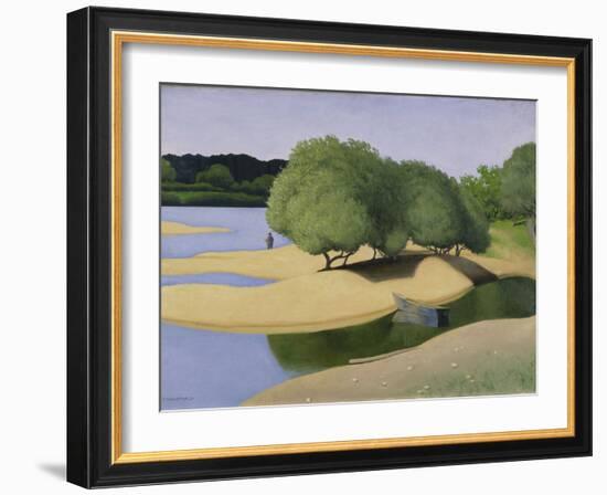 Sandbanks on the Loire (Des Sables Au Bord De La Loire), 1923 (Oil on Canvas)-Felix Edouard Vallotton-Framed Giclee Print