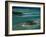 Sandbars with Palm Trees, Bora Bora-Mitch Diamond-Framed Photographic Print