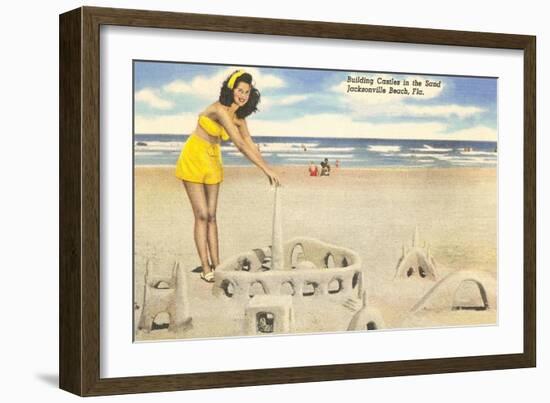 Sandcastle, Jacksonville Beach, Florida-null-Framed Art Print