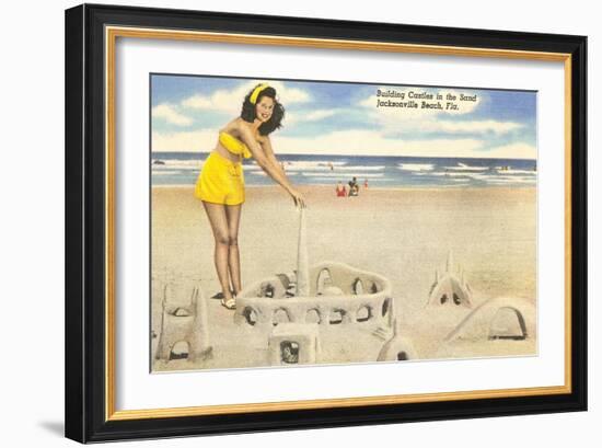 Sandcastle, Jacksonville Beach, Florida-null-Framed Art Print