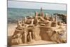 Sandcastle on the Beach-p.lange-Mounted Art Print