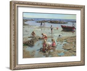 Sandcastles-Richard Harpum-Framed Art Print